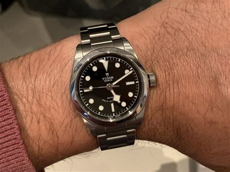 tudor black bay 36 on 7 inch wrist|tudor black bay 36 used.